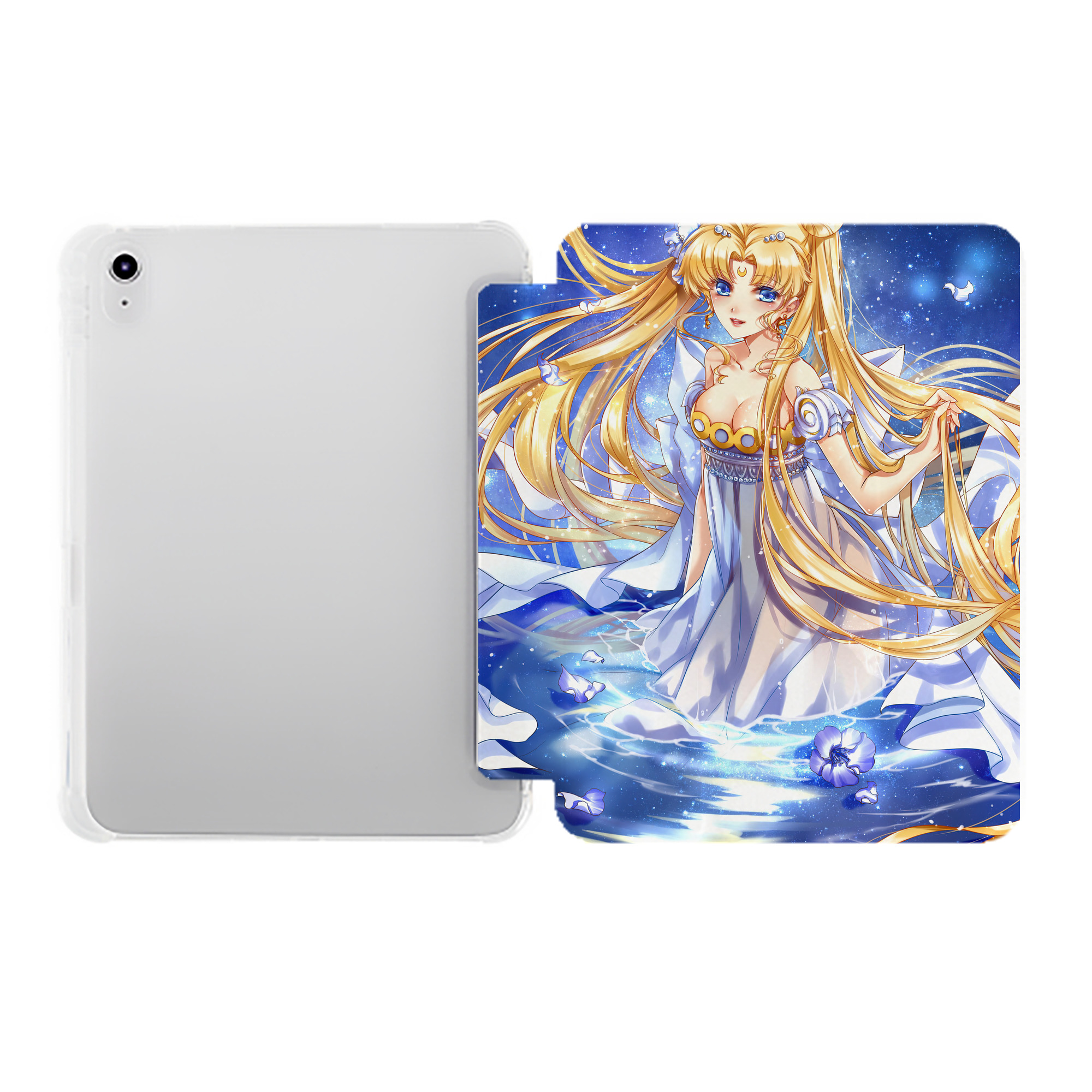 （画像用） 美少女戦士セーラームーン Sailor Moon IPad ケース ペン収納付き 三つ折りスタンド PUレザー×シリコン 対応機種9.5/10.5/10.9インチ